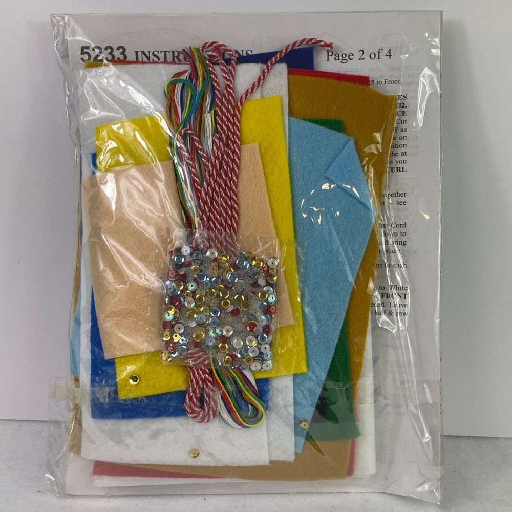 Design Works Cowboy Santa Felt Stocking Kit 5233 Western Christmas DIY 18 Inch - Picture 5 of 5